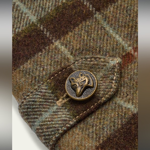 NWT Ralph Lauren Boys Plaid Overall Pant Set 12 Months.Holiday Thanksgiving - Picture 3 of 7